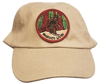 BIGFOOT LIVES khaki  cotton low profile cap