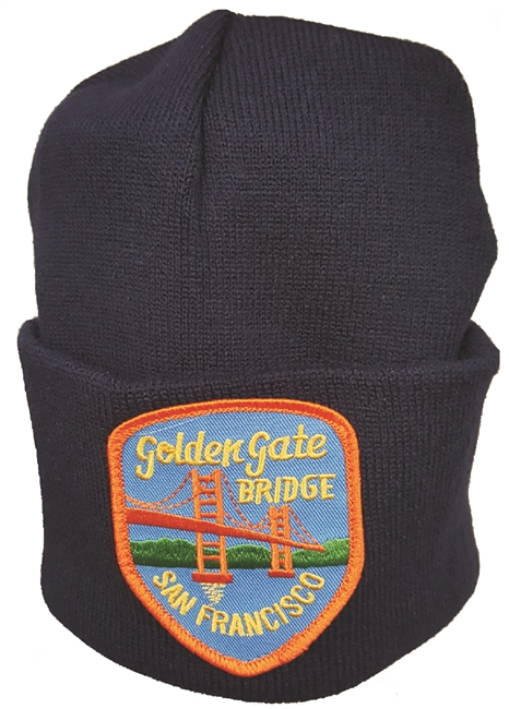 San Francisco GOLDEN GATE BRIDGE knit beanie.