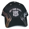 GET YOUR KICKS ON ROUTE 66 Flame fire cap