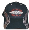 LIVE TO RIDE, RIDE US 101 flame cap