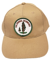 CALIFORNIA REDWOODS cotton khaki cap