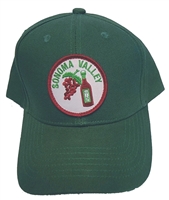 SONOMA VALLEY wine & grapes cotton cap, NAPA