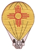 New Mexico zia hot air balloon souvenir embroidered patch, NM