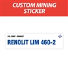 FUCHS Custom Fill Point Stickers - 300mm x 80mm