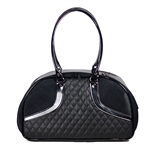 Black Quilted Luxe Roxy Bag