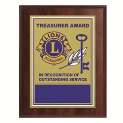 Plaque Treasure Appreciation Award - 7 x 9 inch