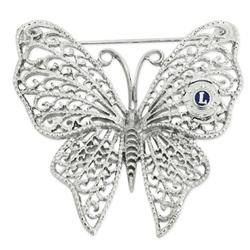 Silver Butterfly Pin