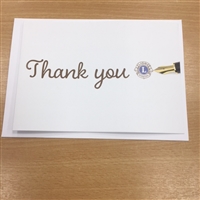 Lions Thank You Card