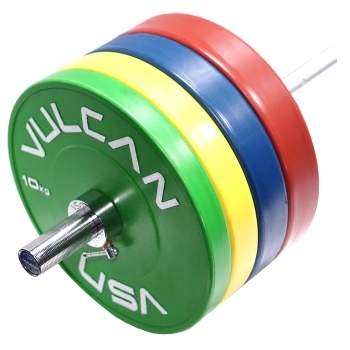 Bumper Plates and Barbell Set - 160 kg training