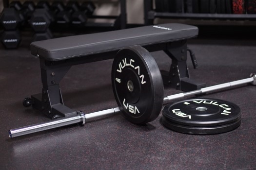 Bench press best sale plates set