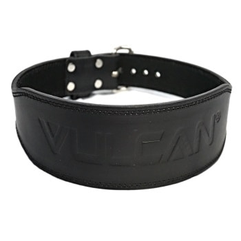 Vulcan Black Leather Weightlifting Belt