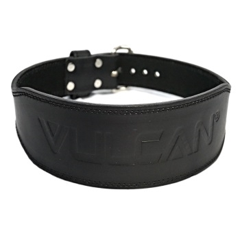 Black leather Weightlifting Belt - Vulcan
