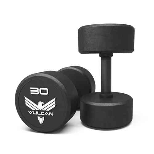 Round Rubber Dumbbells Set 5 lb - 50 lbs - Elite