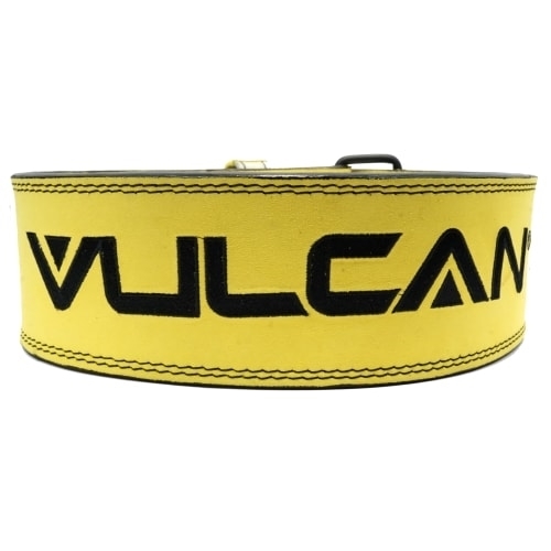 Vulcan Yellow Leather Powerlifting Belt