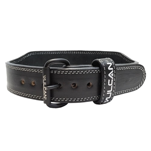 Vulcan Black Leather Weightlifting Belt