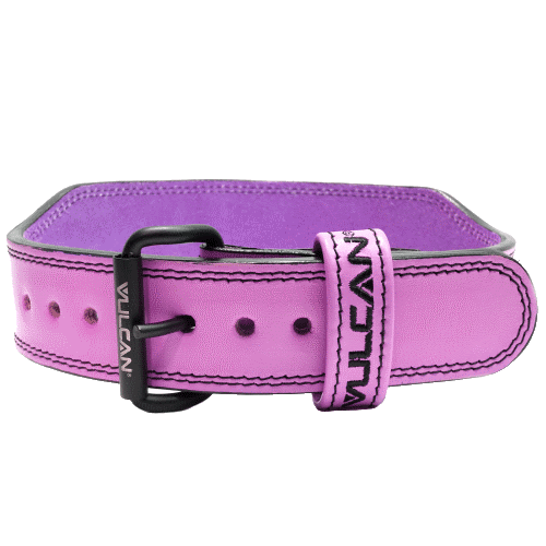 Vulcan Pink Leather Weightlifting Belt