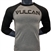 Vulcan Logo Baseball Tee- Grey/Charcoal Black