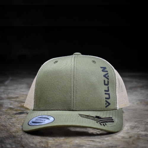 Vulcan Laser Lid Trucker Hat - Army Green