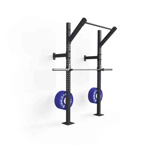 One Deep Wall Mounted Pull up Rig and Squat Rack