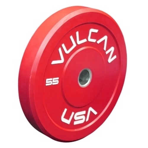 Vulcan 55lb Color Bumper Plate - Red