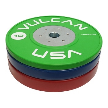 Vulcan Competition Bumper Plates - 110 kg Set