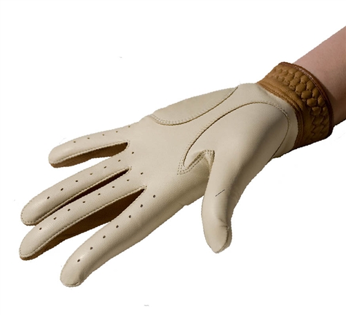 WALTER GENUIN GOLF GLOVE - beige-brandy