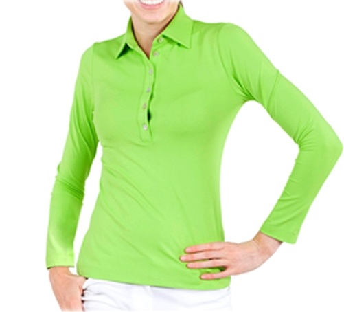 WALTER GENUIN ESSENTIALS - Long Sleeve Polo - sprint
