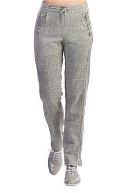 SPOON - WOOL BLOCK PANT - grey