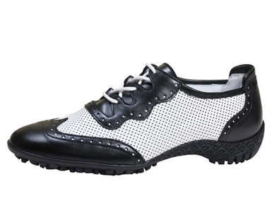 WALTER GENUIN GOLF SHOE - JAMIE - blue-white - 5