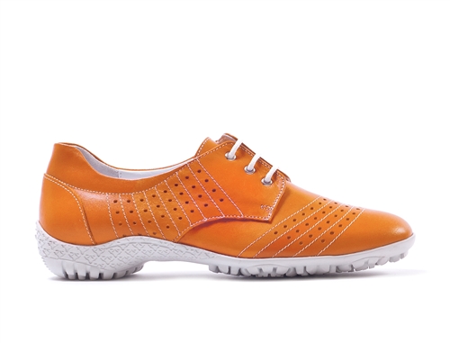 WALTER GENUIN GOLF SHOE - PIPPA - tangerine