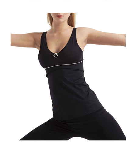 WALTER GENUIN YOGA - ATHENA PERFORMANCE TOP - black