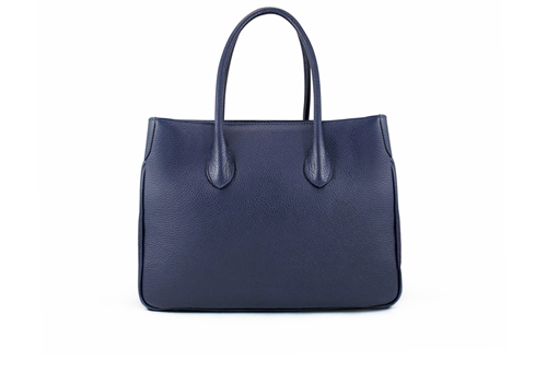 MAXIMA LEATHER HAND  BAG - blue