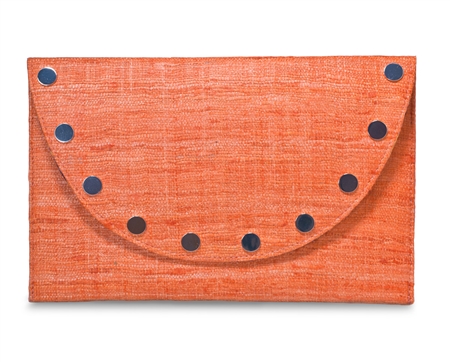 MARBELLA CLARISSA CLUTCH  - orange silk