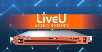 LiveU Video Return server, 1U rack mount with 2x SDI inputs.