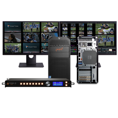 Vizrt TriCaster Vizion Tower 16 SDI I/O and Viz Connect Audio Bundle Launch Promo