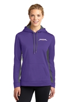 NHT Sport-TekÂ® Ladies Sport-WickÂ® Fleece Colorblock Hooded Pullover