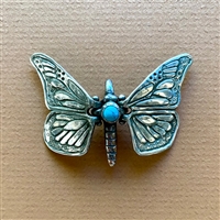 Photo of Sterling Silver and Turquoise Butterfly pendant
