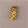 Bone Bead - Woven Barrel - 18mm