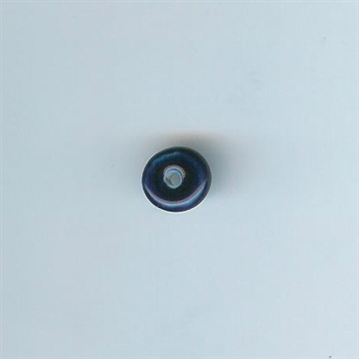 Asian Blue and White Bead - Cobalt blue, 11mm