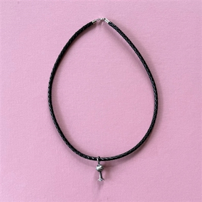 Photo of Navajo Squashblossom Pendant & Leather Cord
