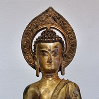 Photo of Nepalese Buddha, circa 1850-1900