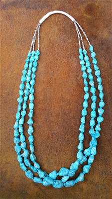 Photo of Sleeping Beauty Turquoise Necklace from Pueblo Santo Domingo