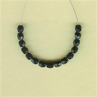 Faceted Glass - 4mm, black