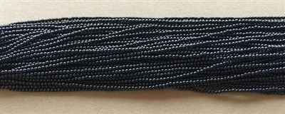 Photo of 15" strands 2mm Polished Black Onyx Beads