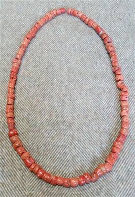 Photo of 9-12mm Graduated Antique Coral Beads from the Silk Route
