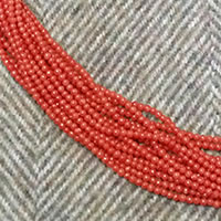 Photo of 2mm Round Coral Beads