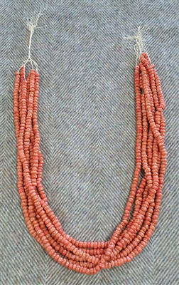 Photo of 5-6mm Vintage Coral Rondelle Beads