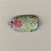 Blooming Prickly Pear Focal Bead - looped