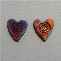 Photo of Raku Heart Beads - Medium