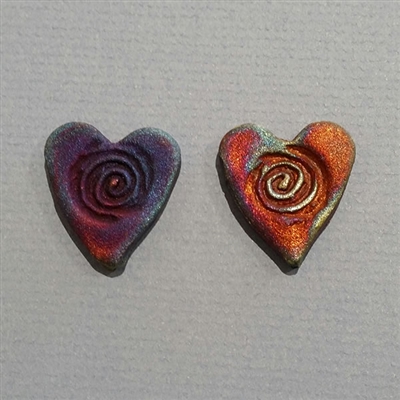 Photo of Raku Heart Beads - Medium